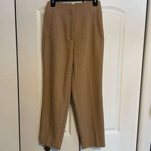Zara Pants with a High Waist in Tan